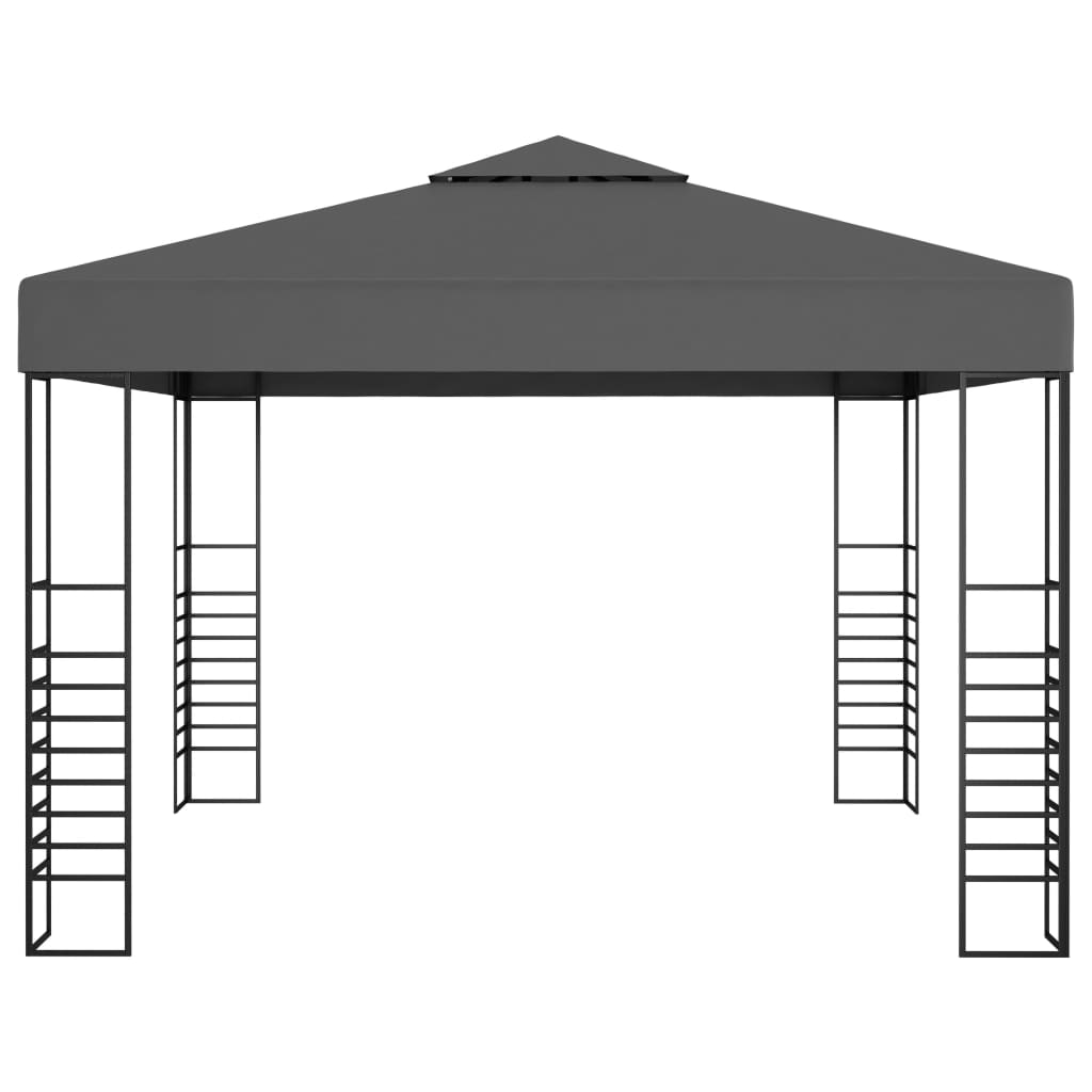 VidaXL Tuinpaviljoen 3x3 m antraciet