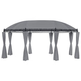 Vidaxl Arbor con tende 520x349x255 cm antracite -lorato