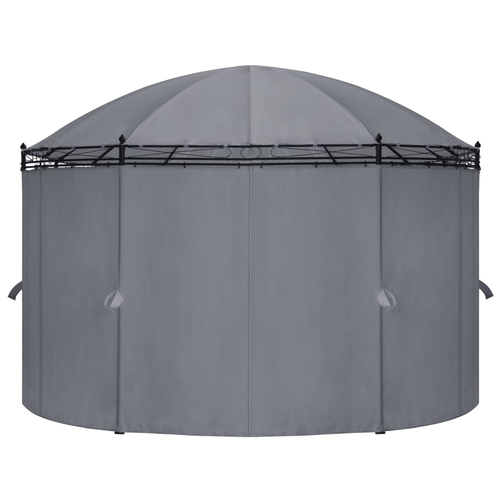 Vidaxl Arbor z zasłonami 520x349x255 cm antracytu -