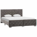 Vidaxl bedframe fluweel grijs 140x200 cm
