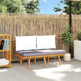 Vidaxl tuinbank met kussens 115 cm massief acaciahout