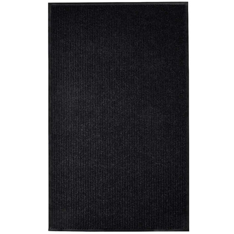 Vidaxl deurmat 117x220 cm pvc zwart