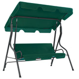 Vidaxl Swing Bench 170x110x153 cm in tessuto verde