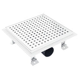 Vidaxl doucheafvoer 23x23 cm roestvrij staal