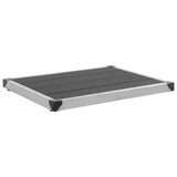 Vidaxl Buitendouchebak 80x62 cm HKC Gris en acier inoxydable