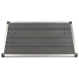 Vidaxl Buitendouchbak 110x62 cm HKC Gris en acier inoxydable