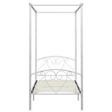 Vidaxl hemelbedframe metaal wit 90x200 cm
