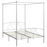 Vidaxl hemelbedframe metaal wit 160x200 cm