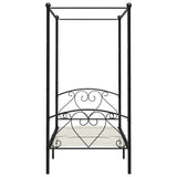 Vidaxl hemelbedframe metaal zwart 90x200 cm
