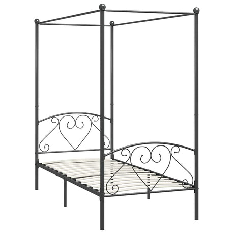 Vidaxl hemelbedframe metaal grijs 100x200 cm