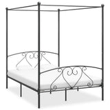 Vidaxl hemelbedframe metaal grijs 160x200 cm