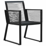 Vidaxl tuinstoelen 2 st pvc-rattan zwart
