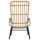 Vidaxl tuinstoel poly rattan lichtbruin