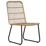 Vidaxl tuinstoelen 2 stuks poly rattan eikenkleurig