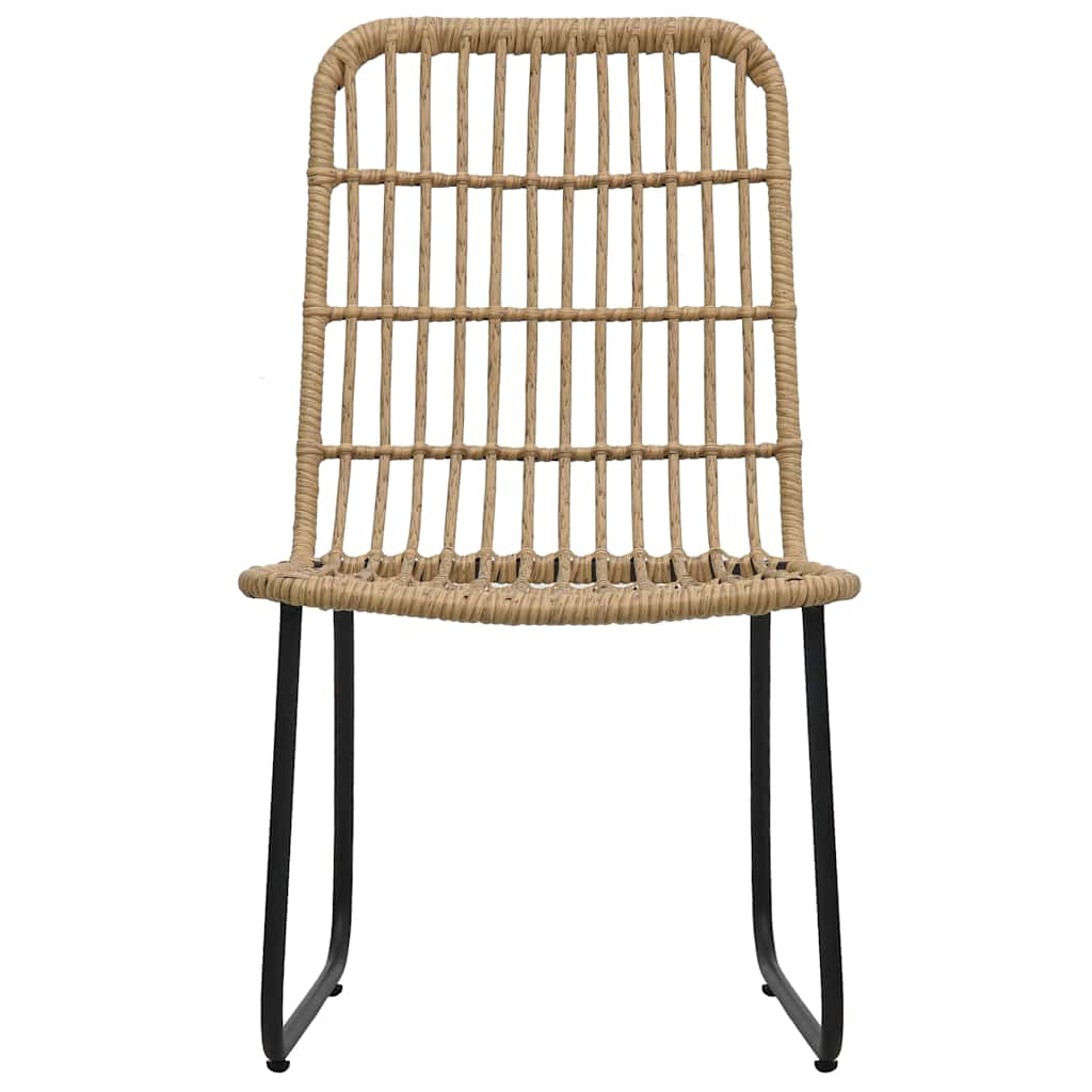 Vidaxl tuinstoelen 2 stuks poly rattan eikenkleurig