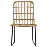 Vidaxl tuinstoelen 2 stuks poly rattan eikenkleurig