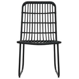 Vidaxl tuinstoelen 2 st poly rattan zwart