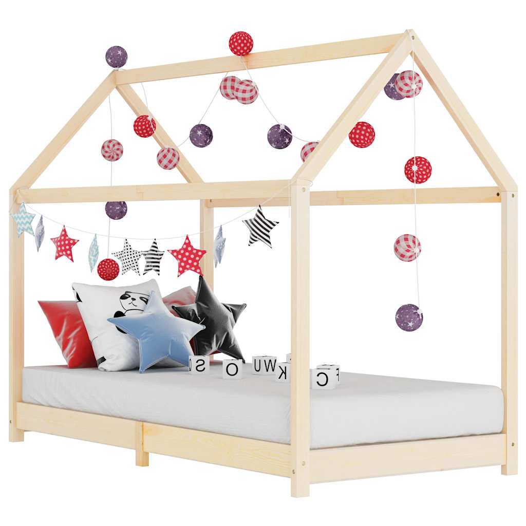 Vidaxl kinderbedframe massief grenenhout 90x200 cm