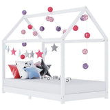 Vidaxl kinderbedframe massief grenenhout wit 90x200 cm