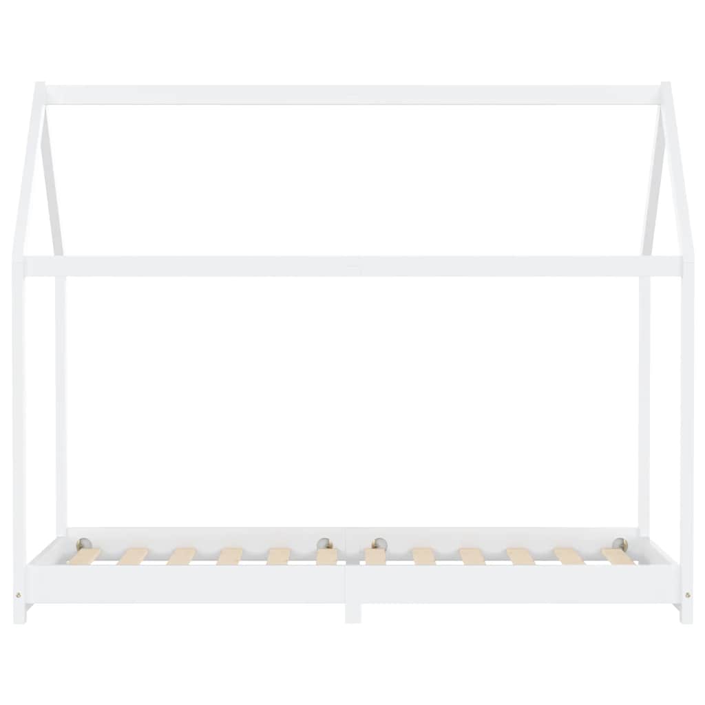 Vidaxl kinderbedframe massief grenenhout wit 90x200 cm
