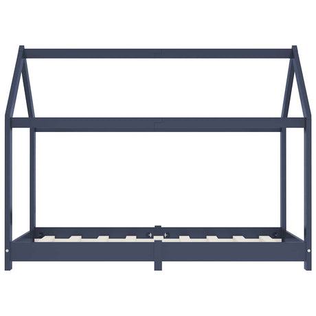 Vidaxl kinderbedframe massief grenenhout grijs 70x140 cm