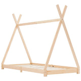 Vidaxl kinderbedframe massief grenenhout 70x140 cm