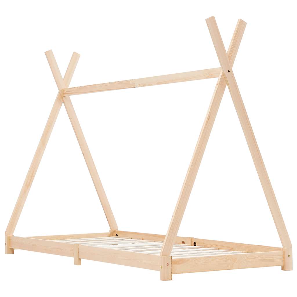 Vidaxl kinderbedframe massief grenenhout 80x160 cm