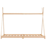 Vidaxl kinderbedframe massief grenenhout 80x160 cm