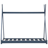 Vidaxl kinderbedframe massief grenenhout grijs 80x160 cm