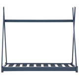Vidaxl kinderbedframe massief grenenhout grijs 90x200 cm