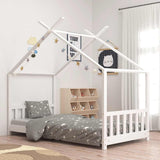 Vidaxl kinderbedframe massief grenenhout wit 70x140 cm
