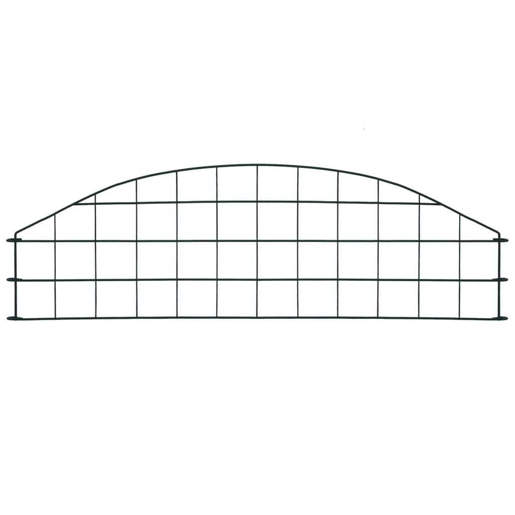 Vidaxl fekting sett bøyd 77,3x26 cm grønn