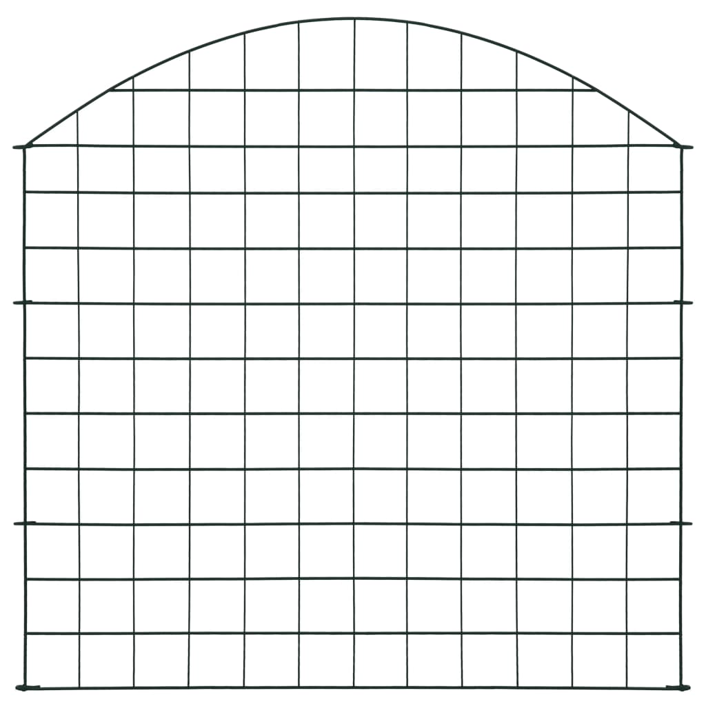 Vidaxl fekting sett bøyd 77,5x78,5 cm grønn