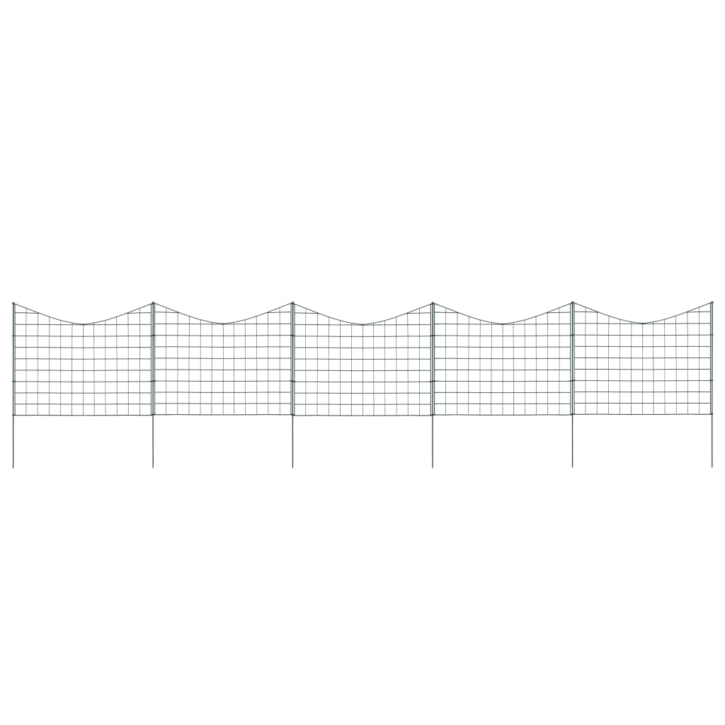 Vidaxl oplocení sada Hol Bent 77,5x64 cm zelená