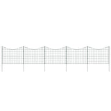 Vidaxl Fencing Set Hol Ront 77.5x64 cm gréng