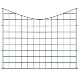 Vidaxl schuttingset hol gebogen 77,5x64 cm groen