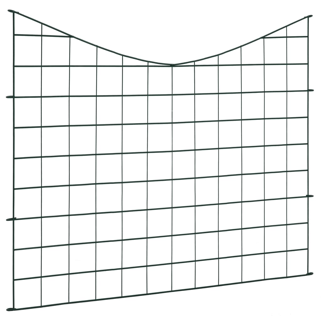 VIDAXL Fencing Set Hol Bent 77.5x64 cm Verde