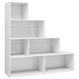 Vidaxl boekenkast kamerscherm 155x24x160 cm bewerkt hout hoogglans wit