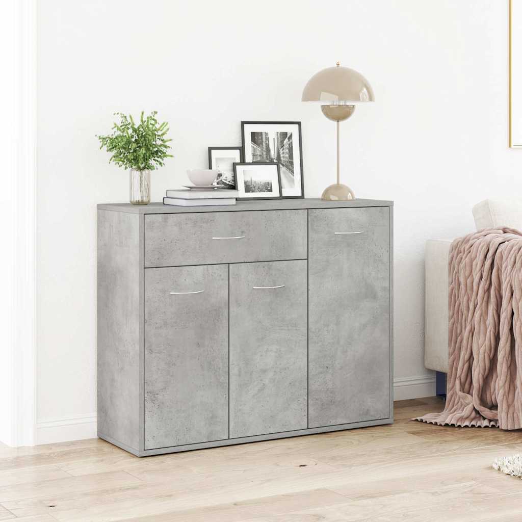 Vidaxl dressoir 88x30x70 cm bewerkt hout betongrijs