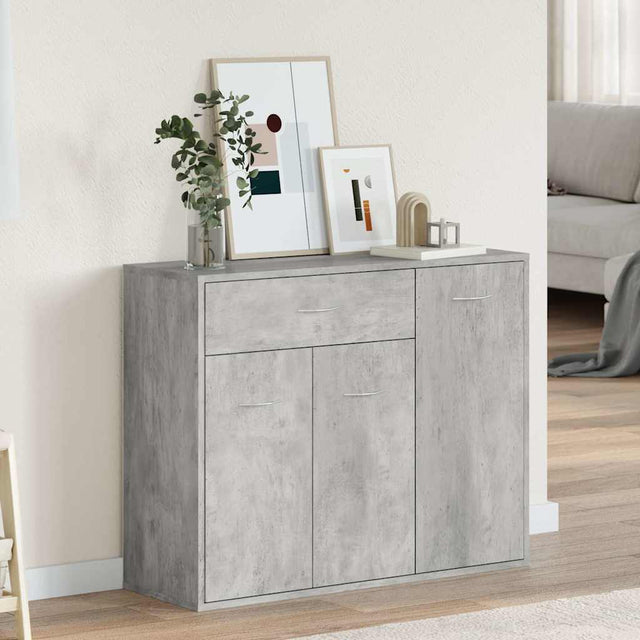 Vidaxl dressoir 88x30x70 cm bewerkt hout betongrijs