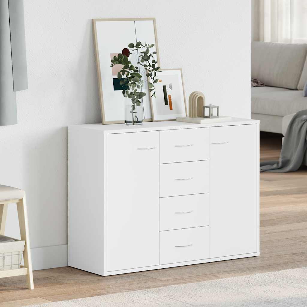 Vidaxl dressoir 88x30x65 cm bewerkt hout wit