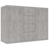 Vidaxl dressoir 88x30x65 cm bewerkt hout betongrijs