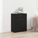 Vidaxl dressoir 60x30x75 cm bewerkt hout zwart