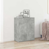Vidaxl dressoir 60x30x75 cm bewerkt hout betongrijs