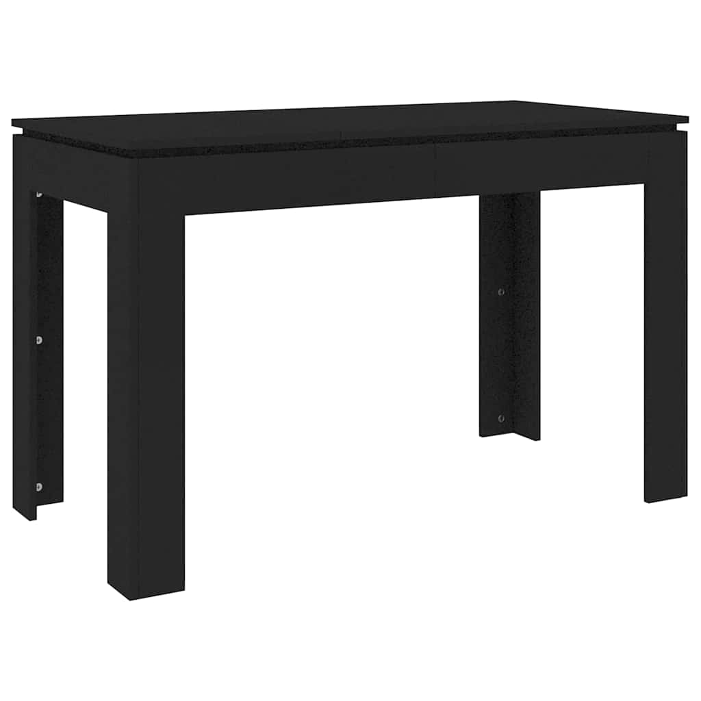Vidaxl eettafel 120x60x76 cm bewerkt hout zwart