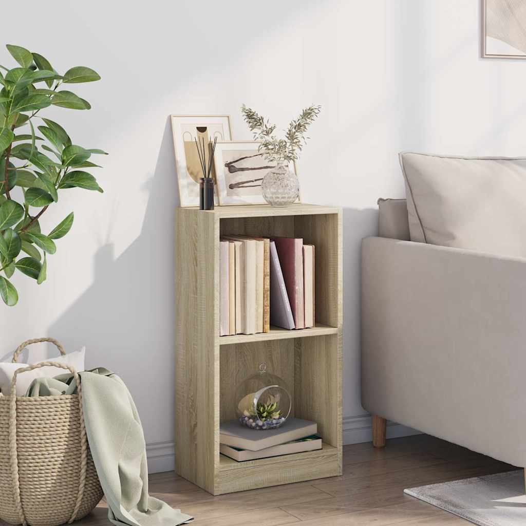 Vidaxl boekenkast 40x24x75 cm bewerkt hout sonoma eikenkleurig