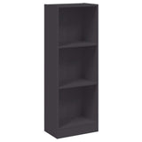 Vidaxl boekenkast met 3 schappen 40x24x109 cm bewerkt hout grijs
