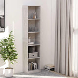 Vidaxl boekenkast met 5 schappen 40x24x175 cm bewerkt hout betongrijs