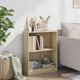 Vidaxl boekenkast 60x24x76 cm bewerkt hout sonoma eikenkleurig