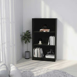 Vidaxl boekenkast met 3 schappen 60x24x109 cm bewerkt hout zwart